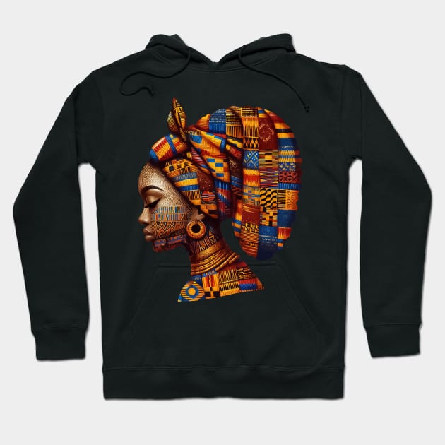 Traditional Kente African Black Culture Pride Hoodie by TomFrontierArt